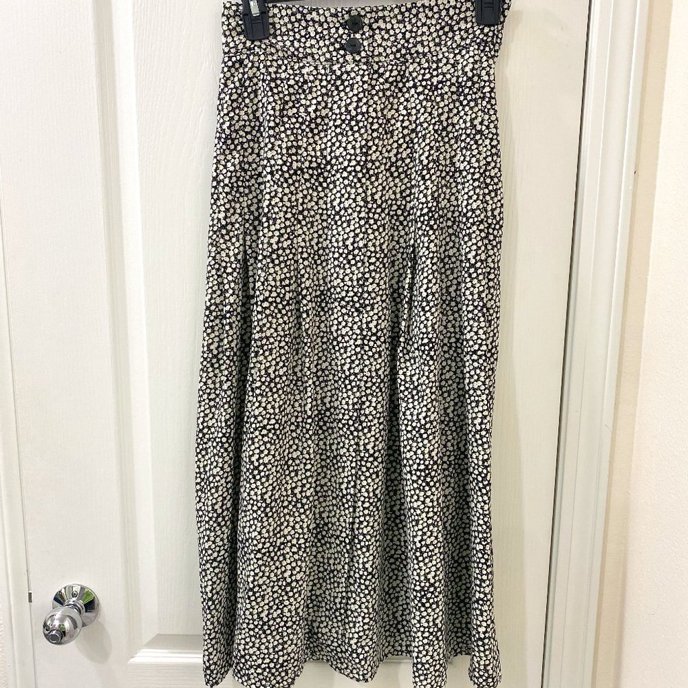 H&M Floral Midi Skirt
